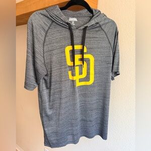 San Diego Padres Performance Short Sleeve Hoodie